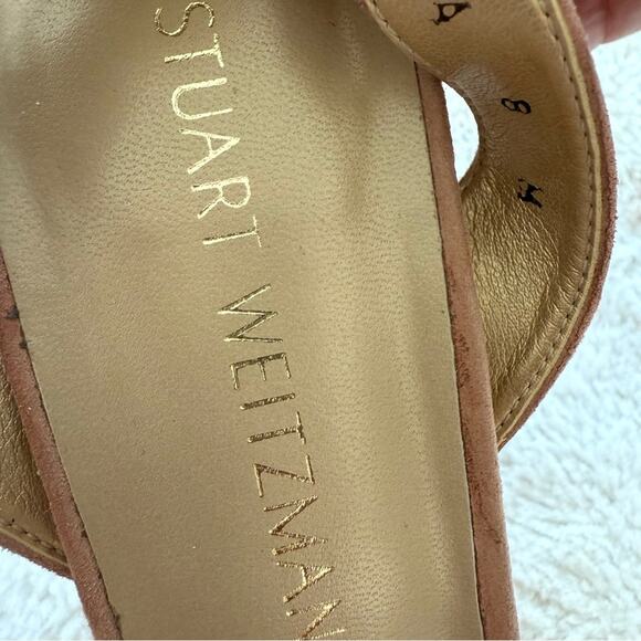 Stuart Weitzman suede high heels women sandals size 8 US Retail 395$ - Picture 2 of 7